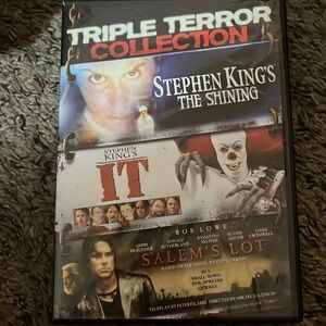 3 movies in 1 The Shining, The It and Salems Lot